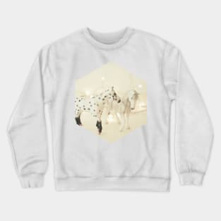 White Horses Crewneck Sweatshirt